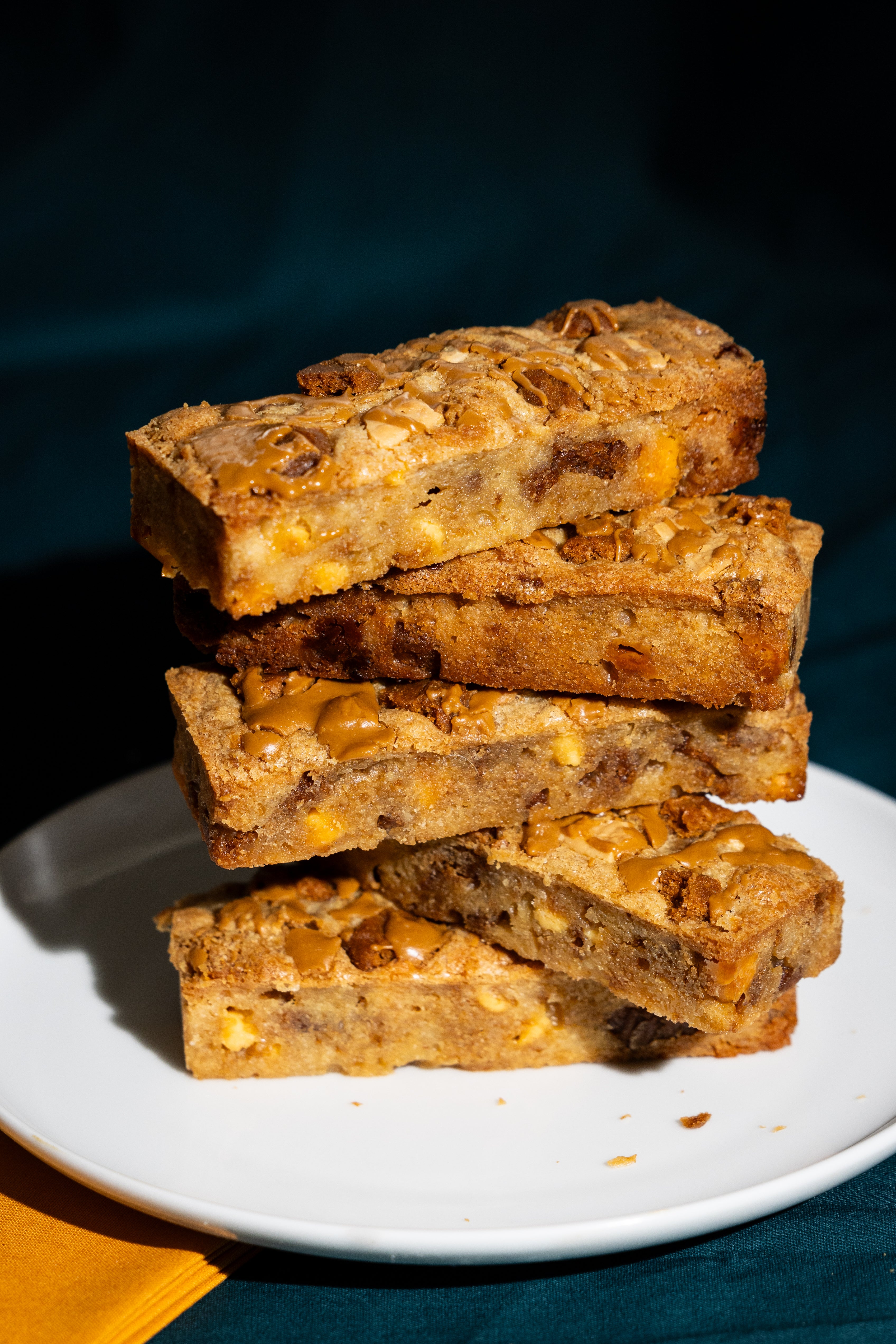 Biscoff White Choc Blondie