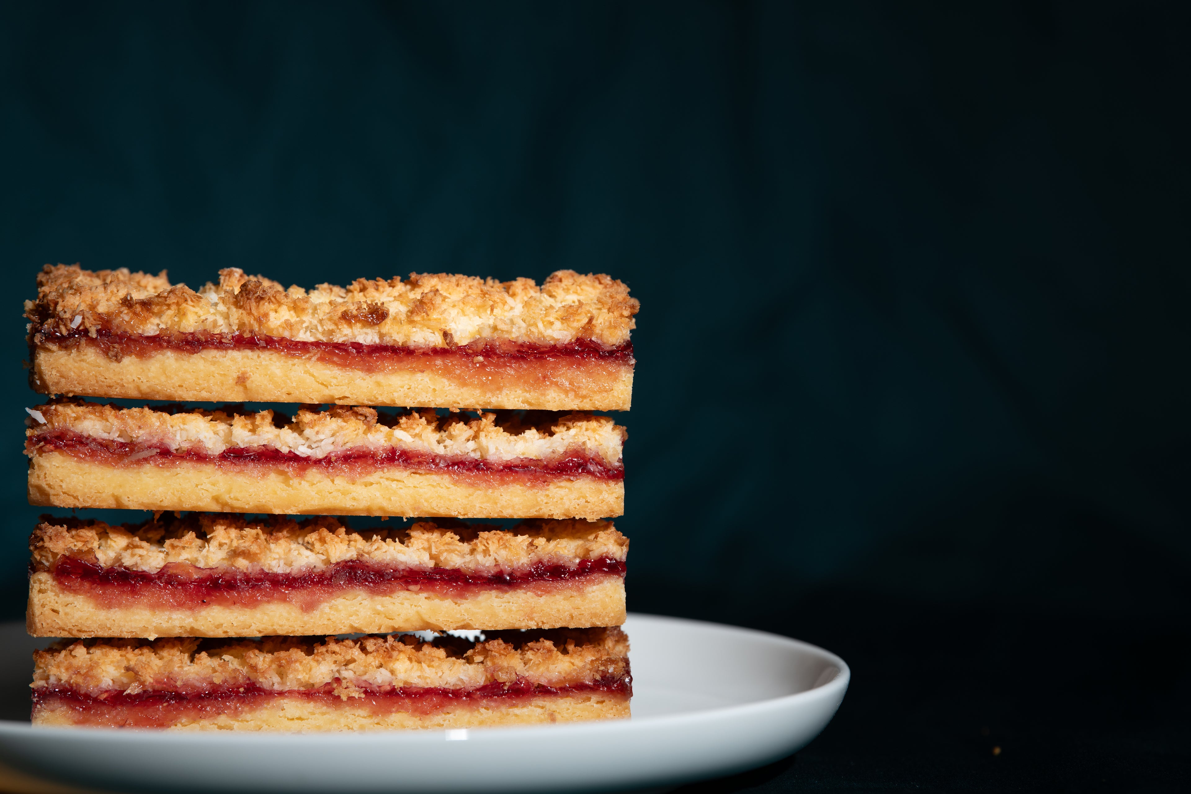 Coconut Raspberry Slice